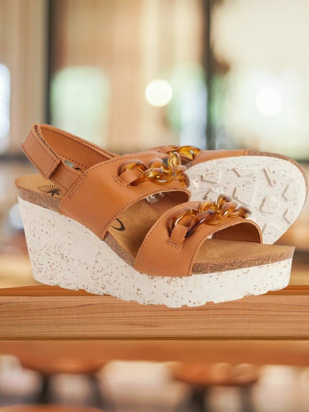 NEW SZ 9.5 10 Portugal Luxe OTBT Leather Upper Premium Womens Sandals New in Box